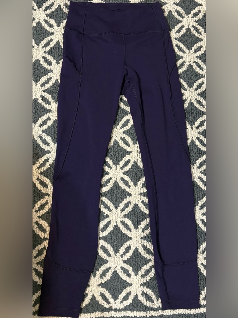 lululemon athletica Girls' Navy Purple Leggings
